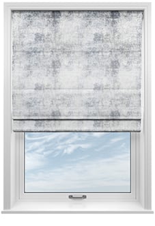 Nebula, Silver Frost - Motorised Roman Blind